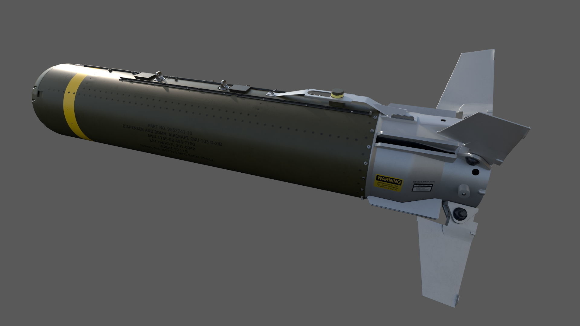 CBU-103 Combined Effects Munition 3D model_8