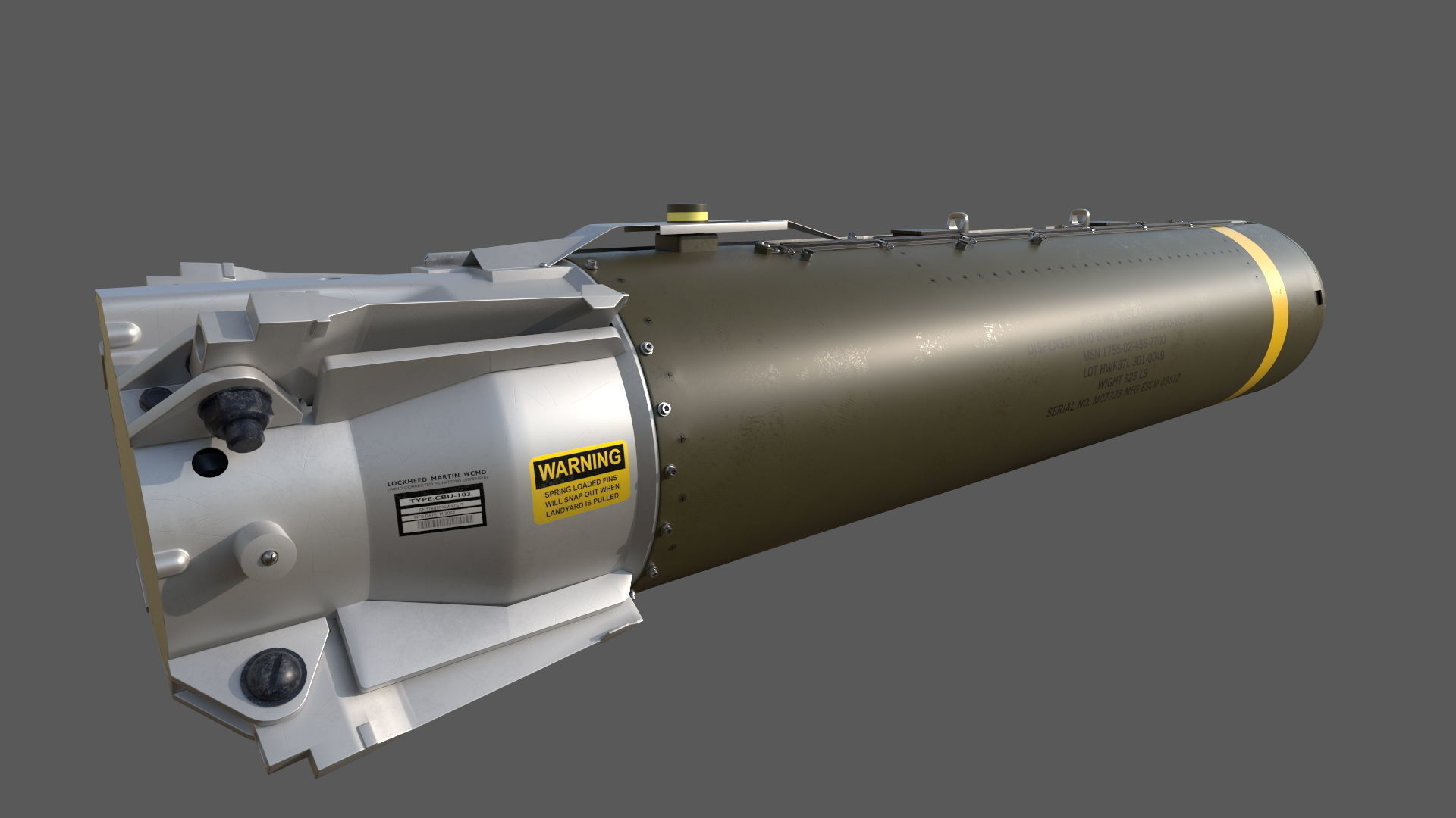 CBU-103 Combined Effects Munition 3D model_3