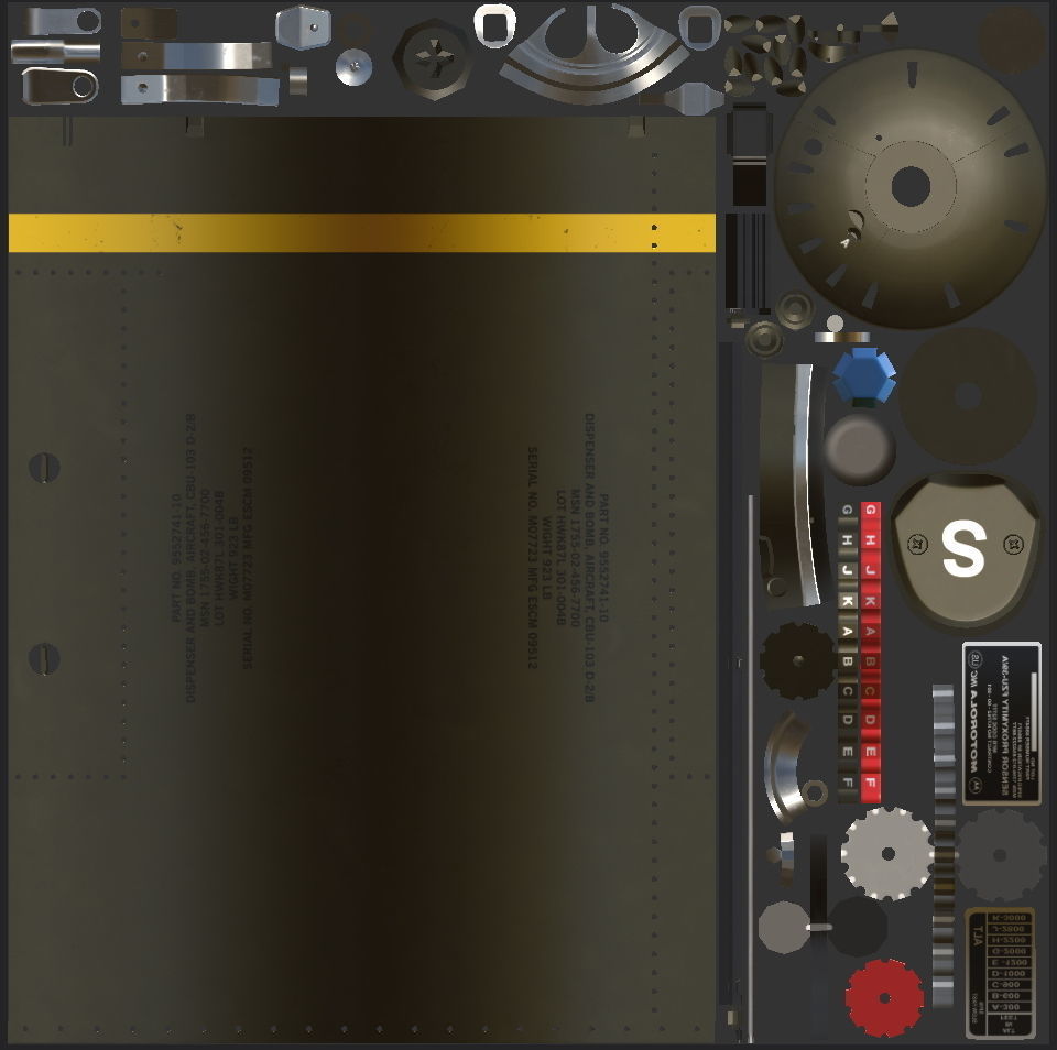 CBU-103 Combined Effects Munition 3D model_17
