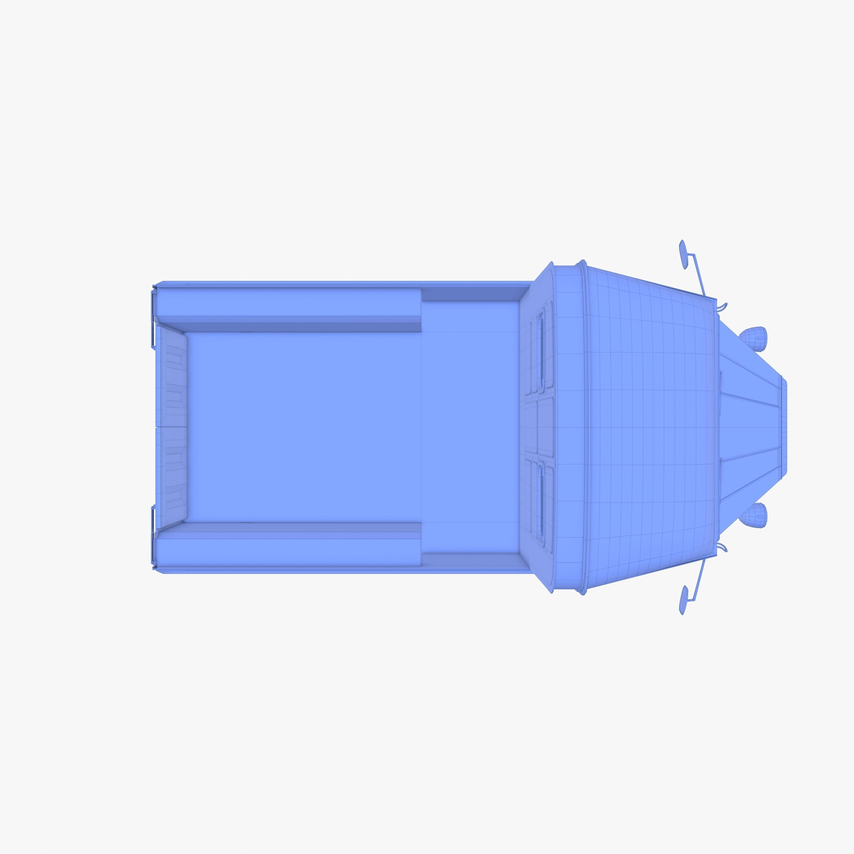 Generic 40s Van Pick Up with interior v3 3D model_31