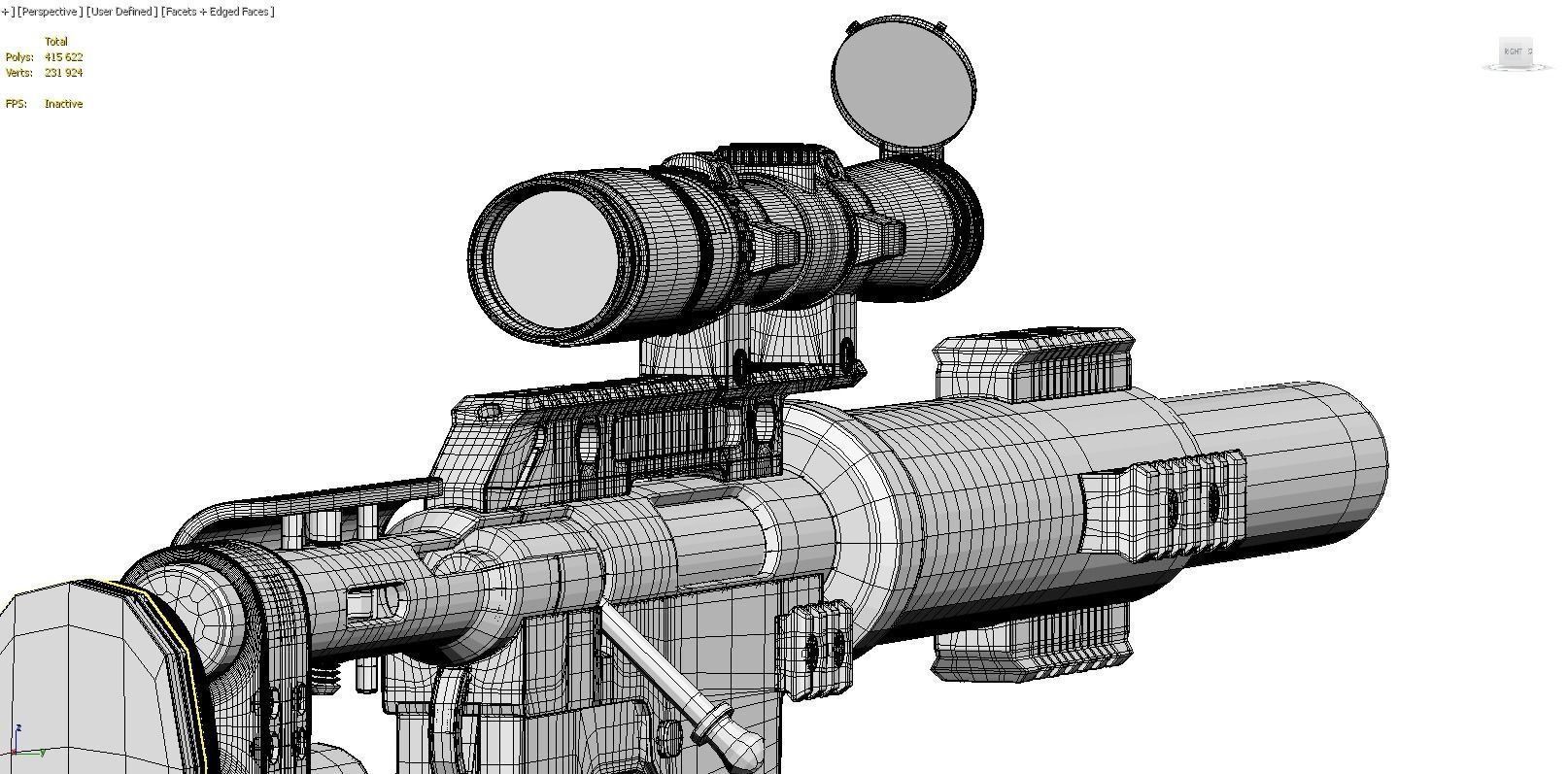 Sniper rifle McMillan CS5 3D model_6