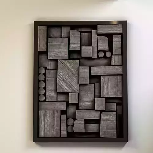 panel wood 3d