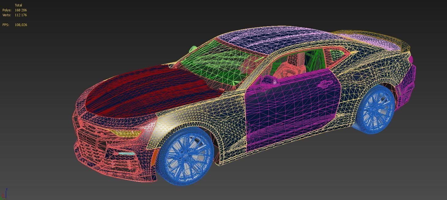 camaro 2020 3D model_3