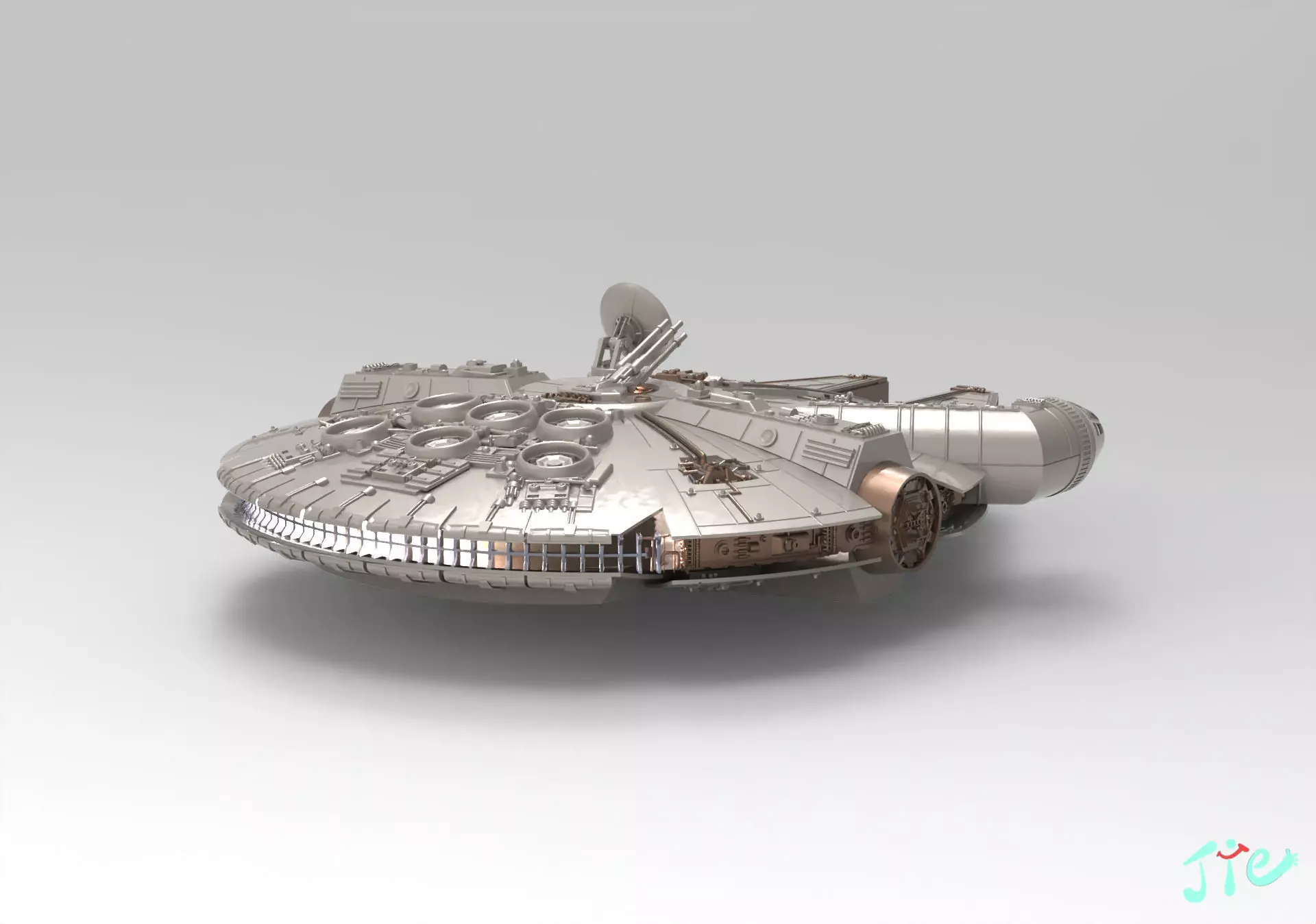 Millennium Falcon 3D print model_0