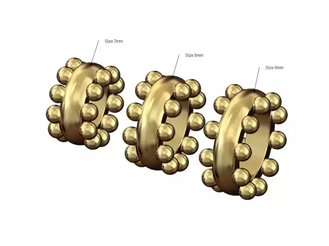 Beaded ring charm and bracelet bead