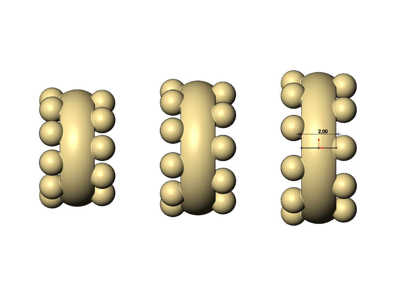 Beaded ring charm and bracelet bead 3D print model_4