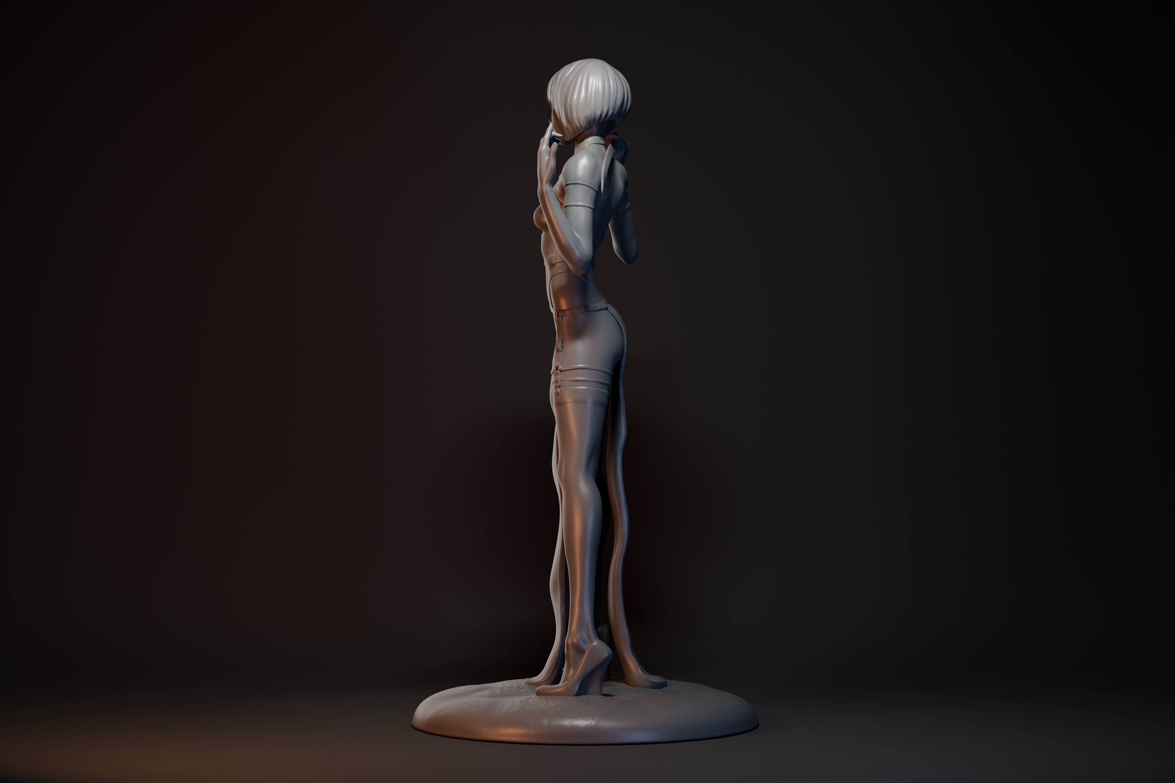 Katana girl 3D print model_18