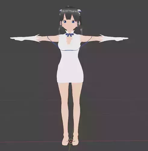 hestia danmachi 3d model