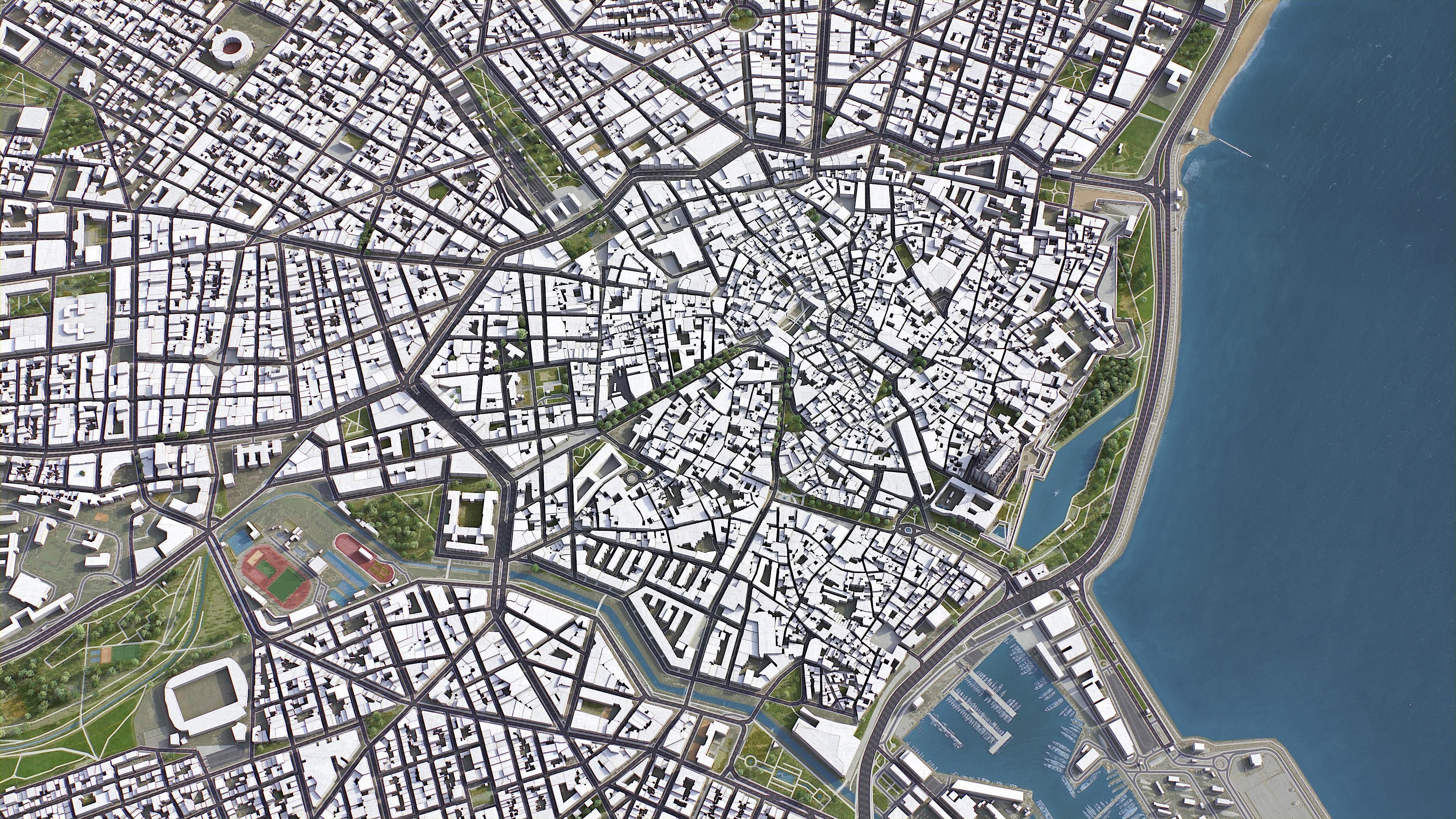 Palma Low-poly 3D model_6