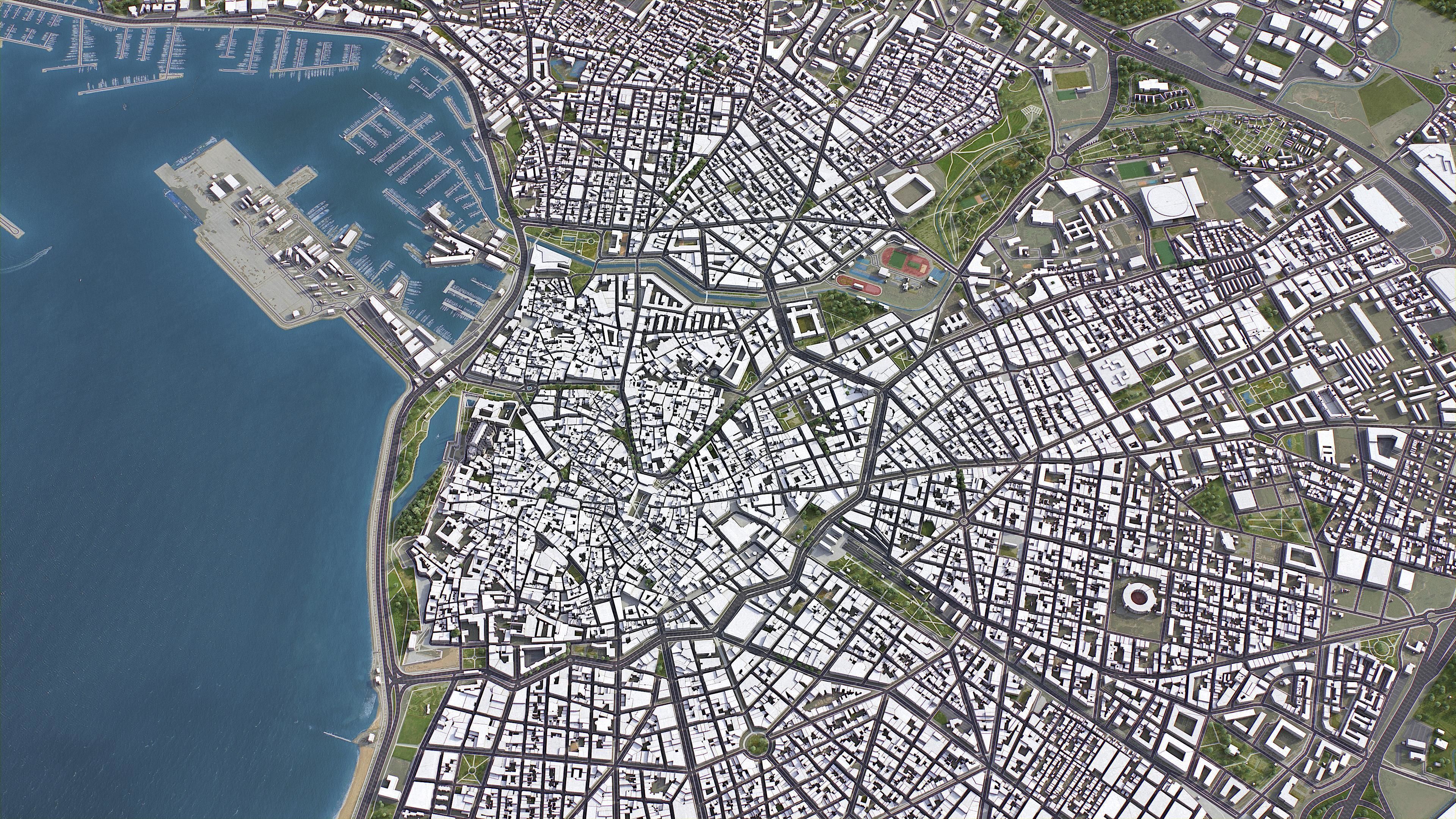 Palma Low-poly 3D model_4