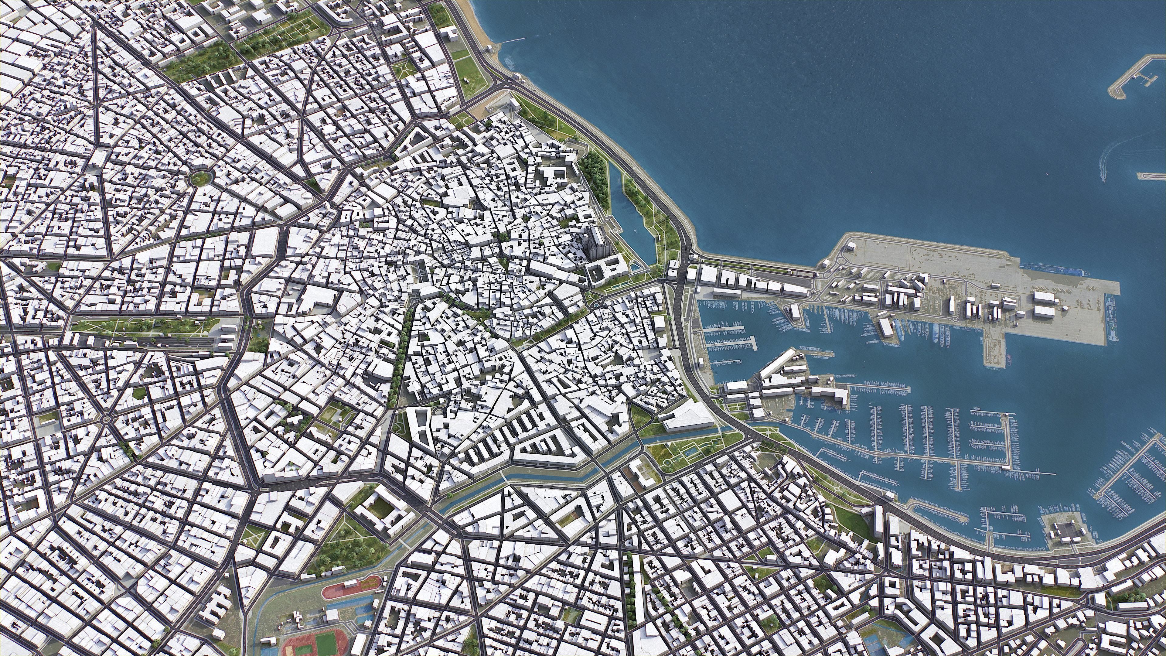 Palma Low-poly 3D model_2