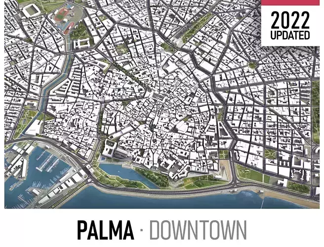 Palma Low-poly 3D model