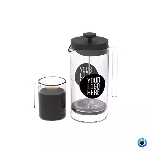 Bambu French Press 3D Model FP002