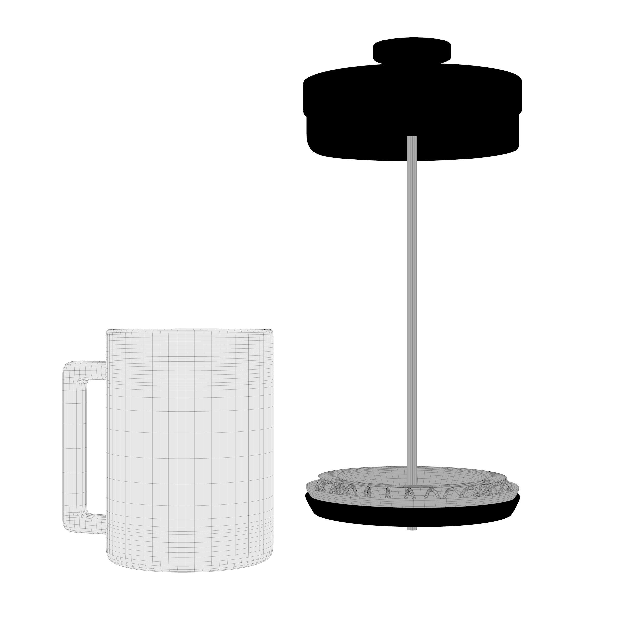 Bambu French Press 3D Model FP002 3D model_13