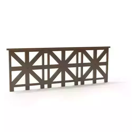 Brown Intricate Railing
