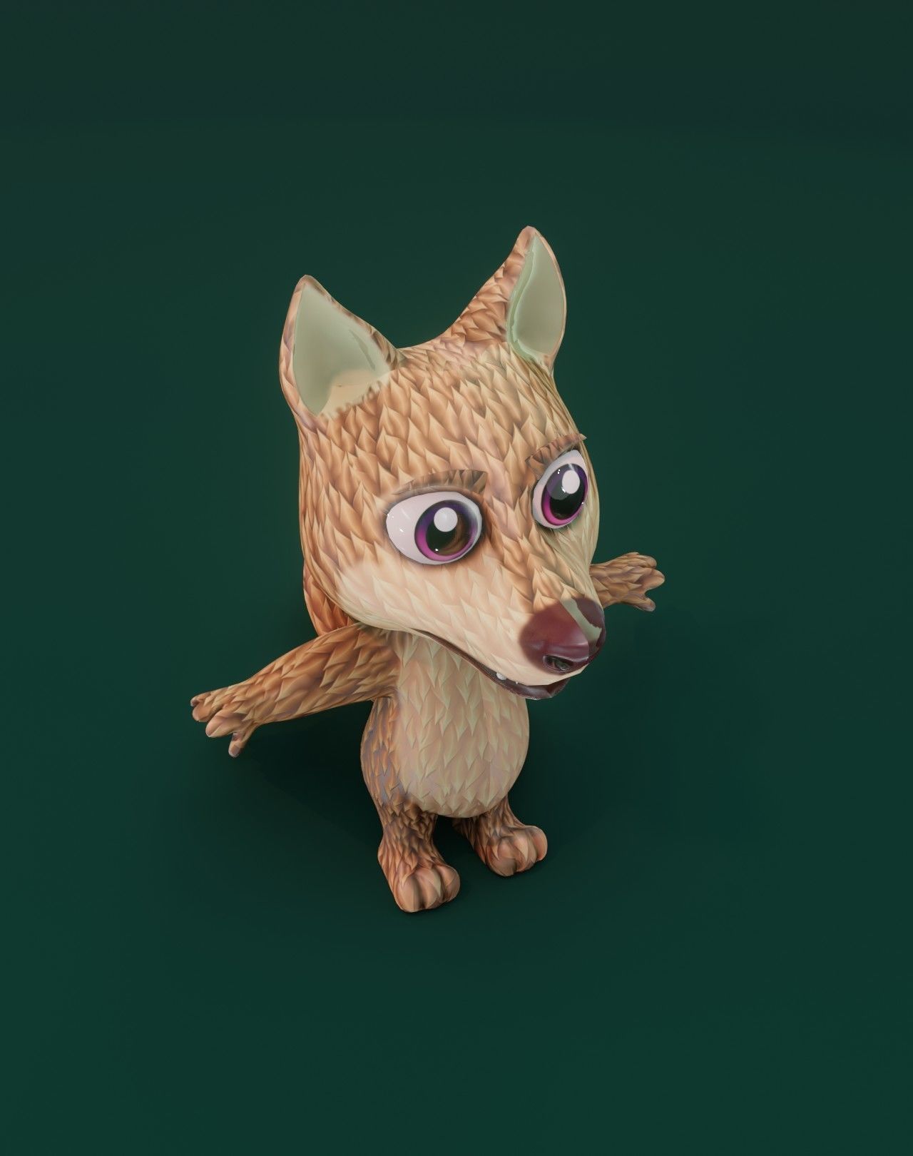 Cartoon Wolf Rigged 3D Collection _50