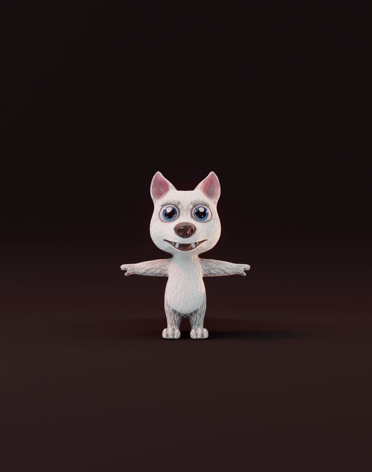 Cartoon Wolf Rigged 3D Collection _42