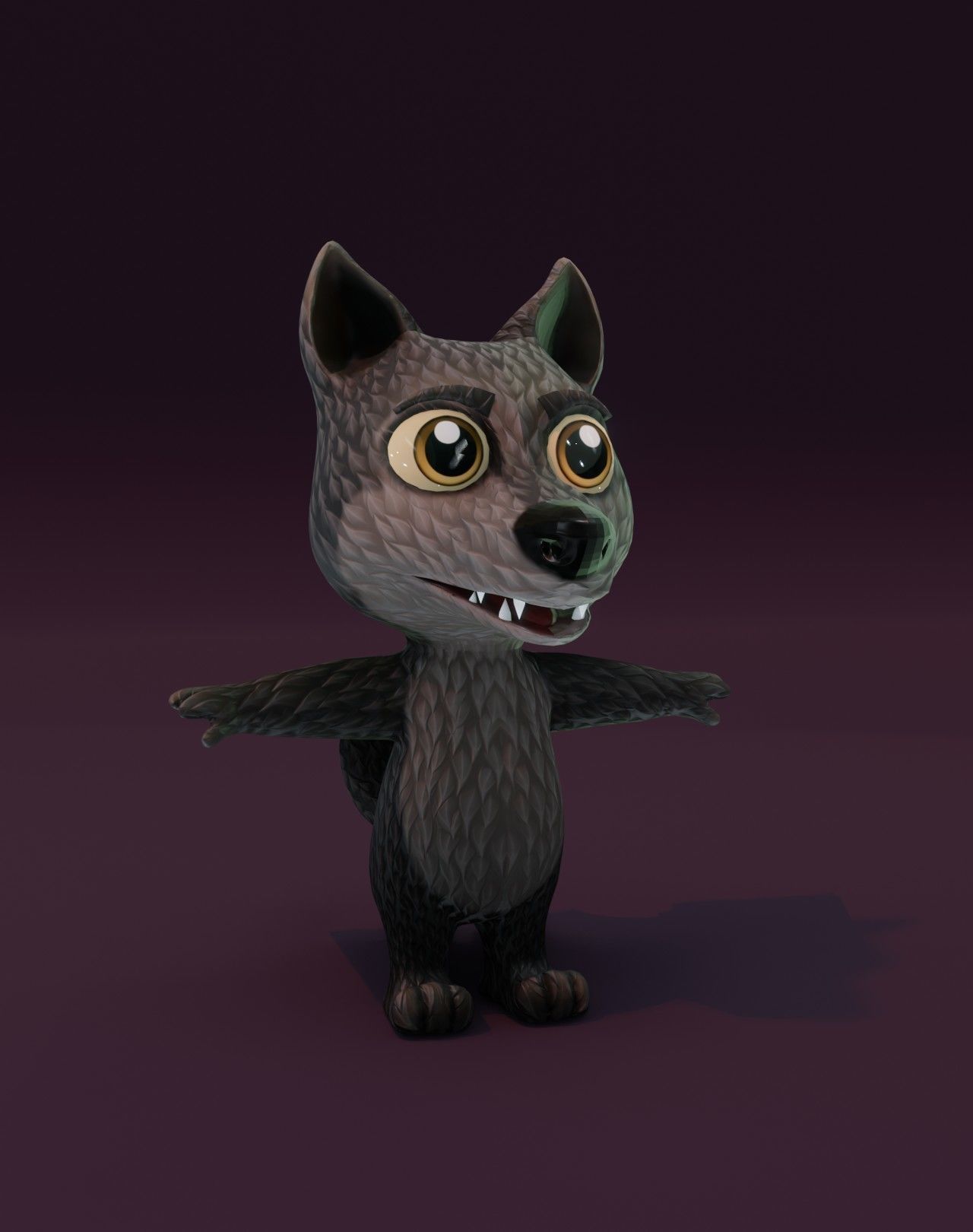 Cartoon Wolf Rigged 3D Collection _75