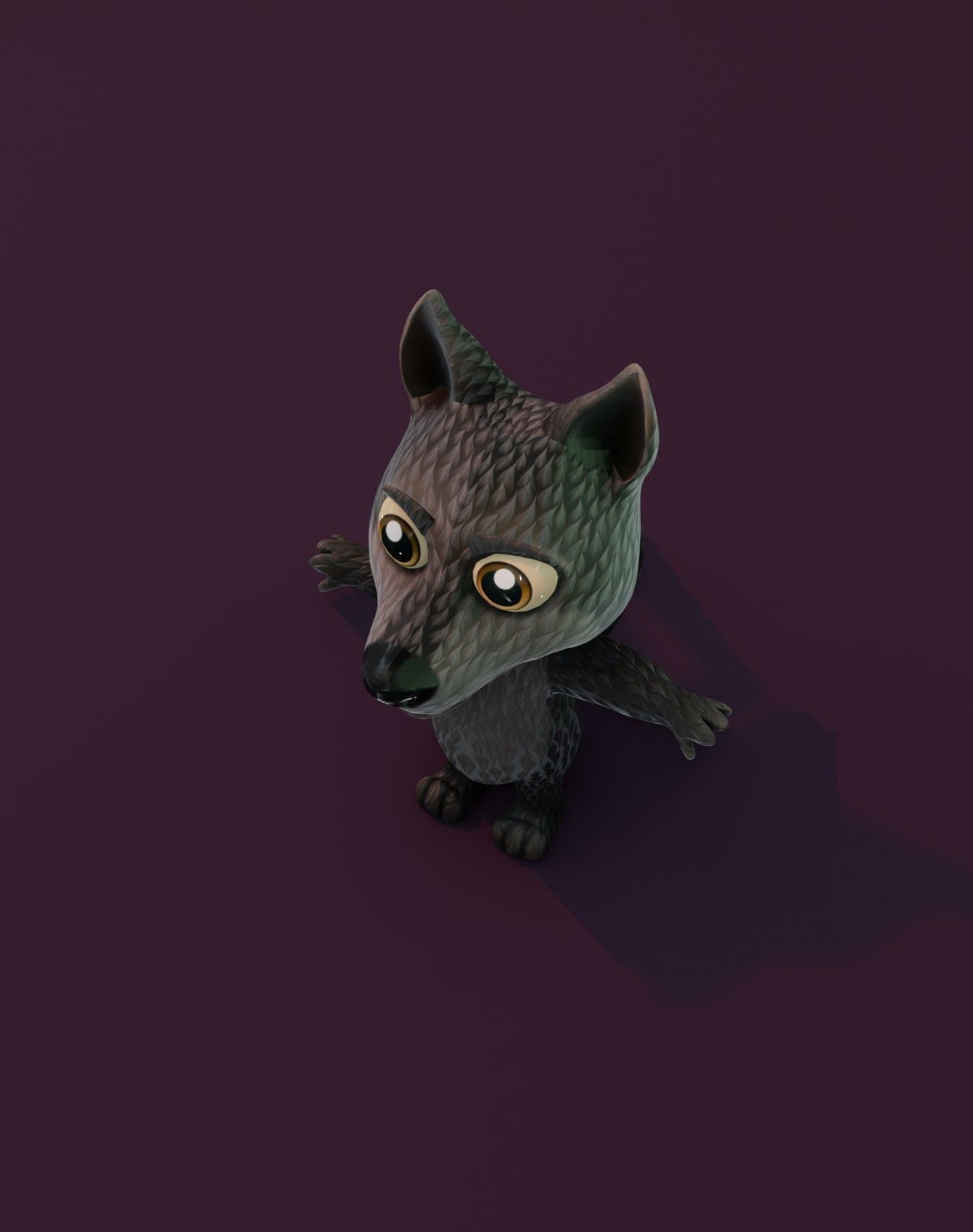 Cartoon Wolf Rigged 3D Collection _70