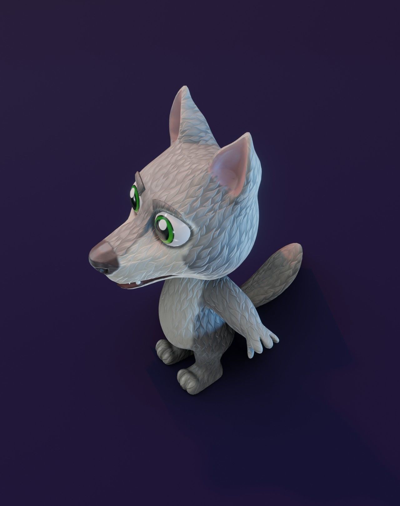 Cartoon Wolf Rigged 3D Collection _12