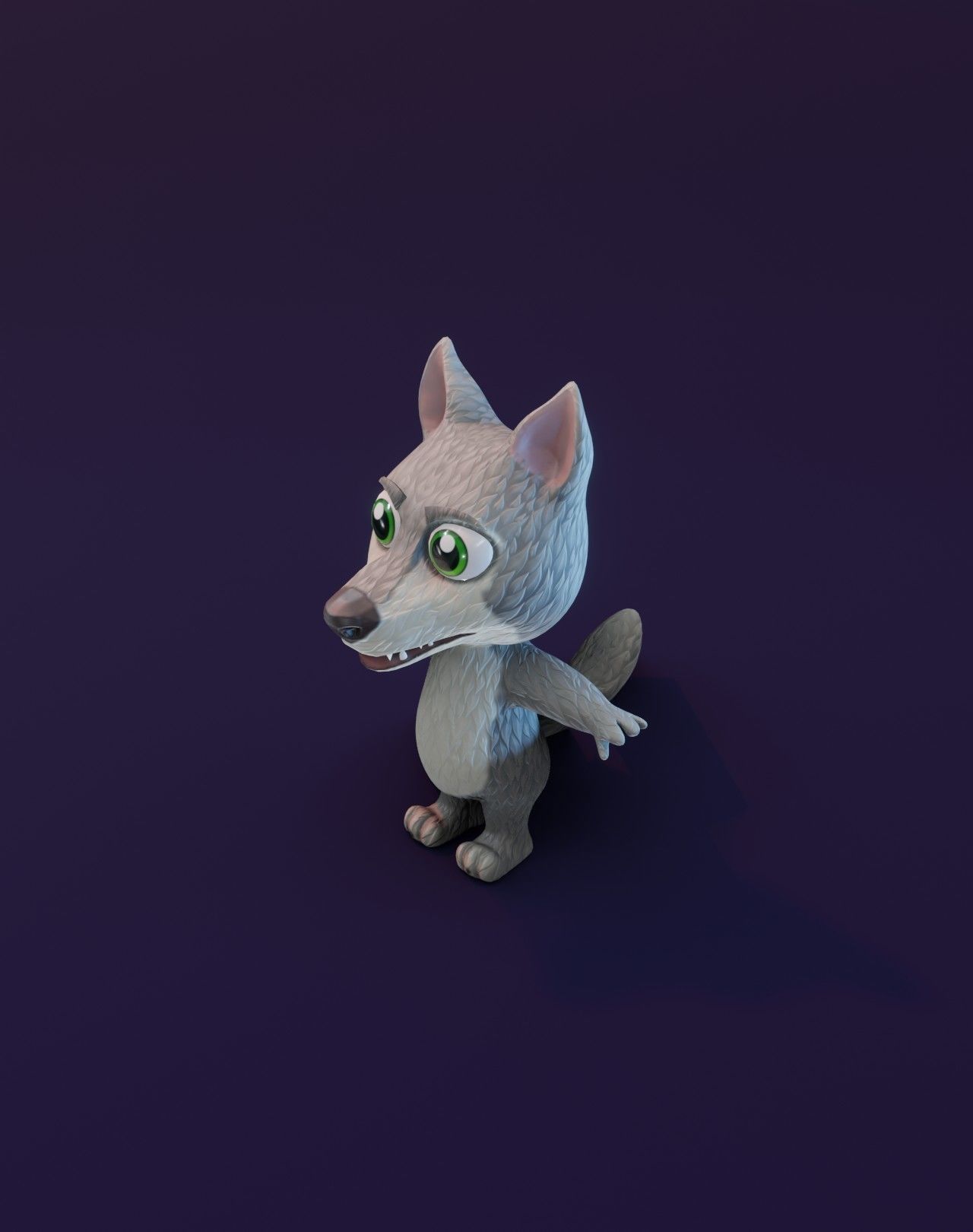 Cartoon Wolf Rigged 3D Collection _21