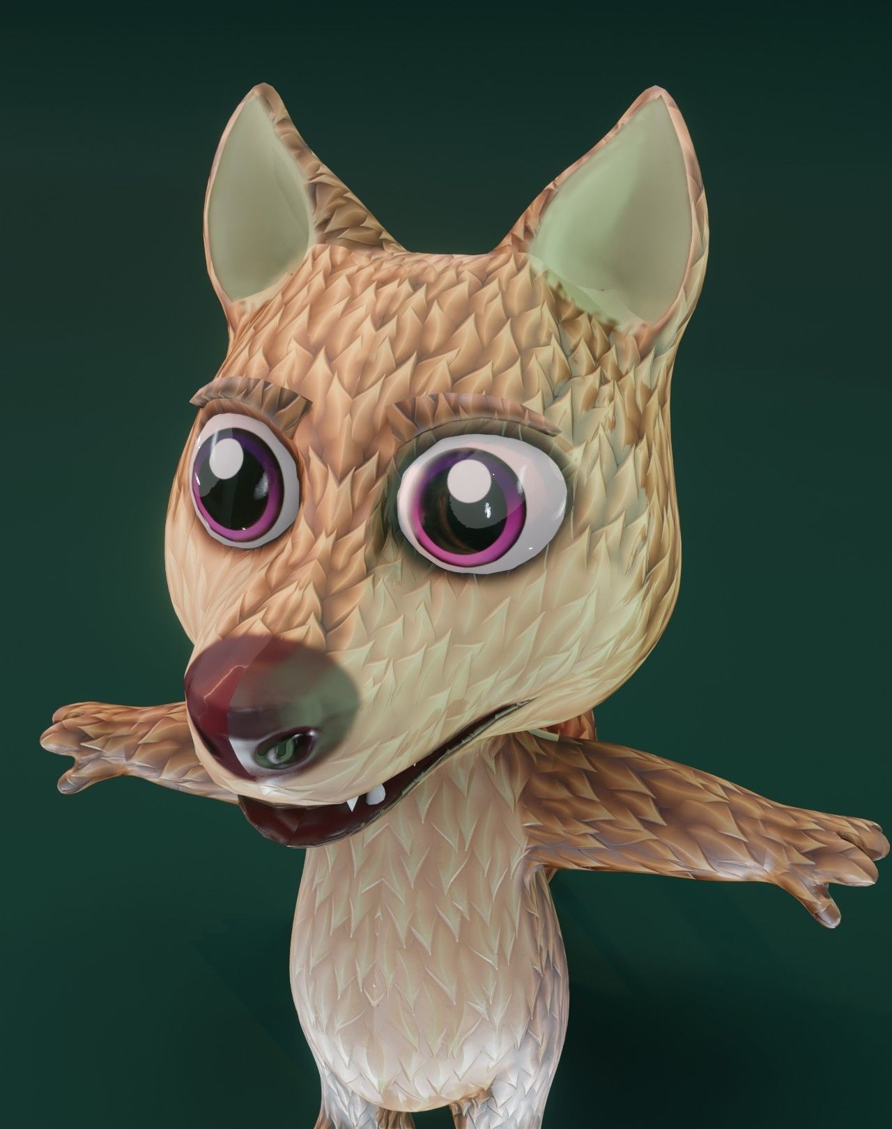 Cartoon Wolf Rigged 3D Collection _61