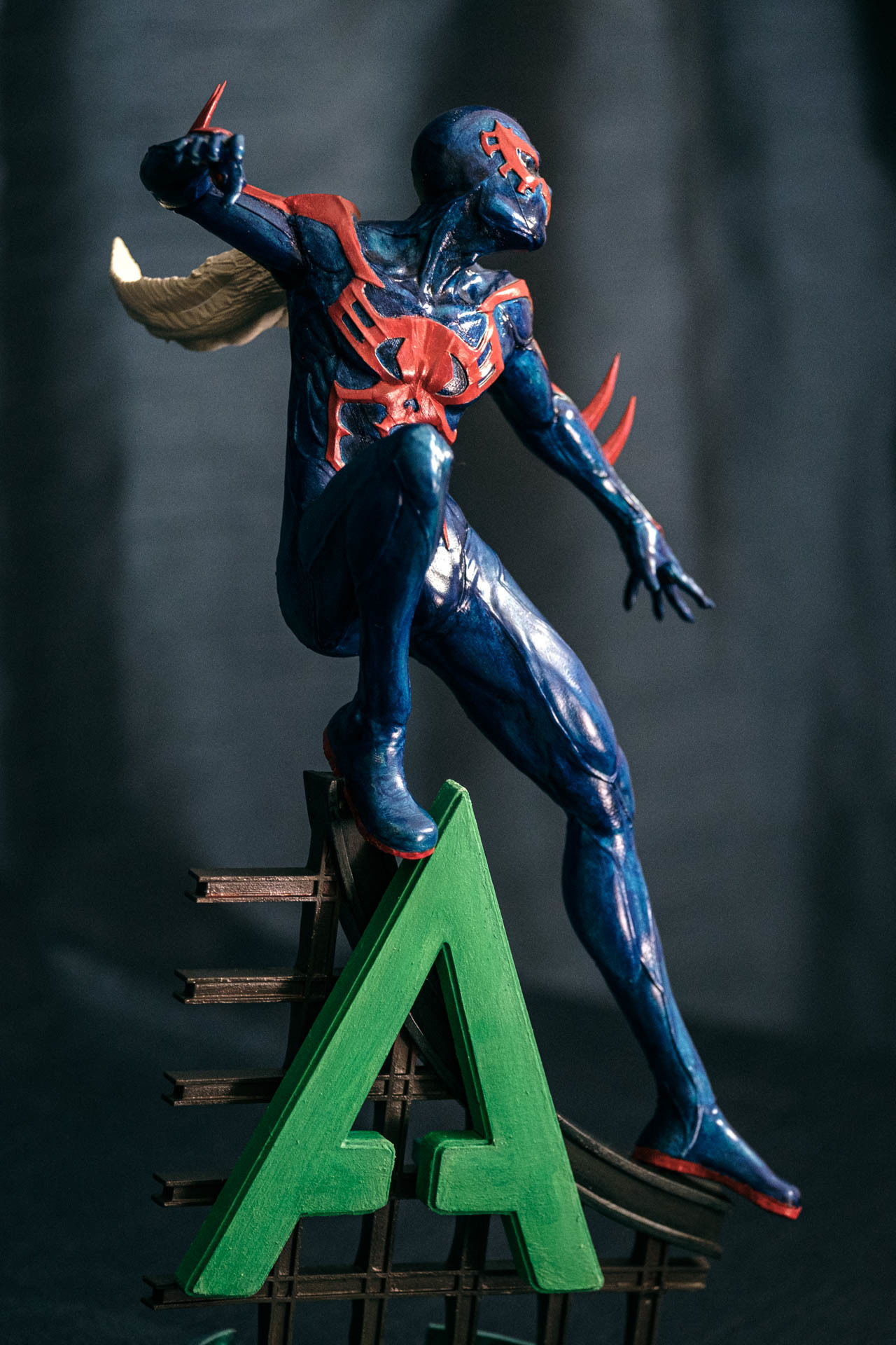 Spider-Man 2099 Statue 3D print model_7
