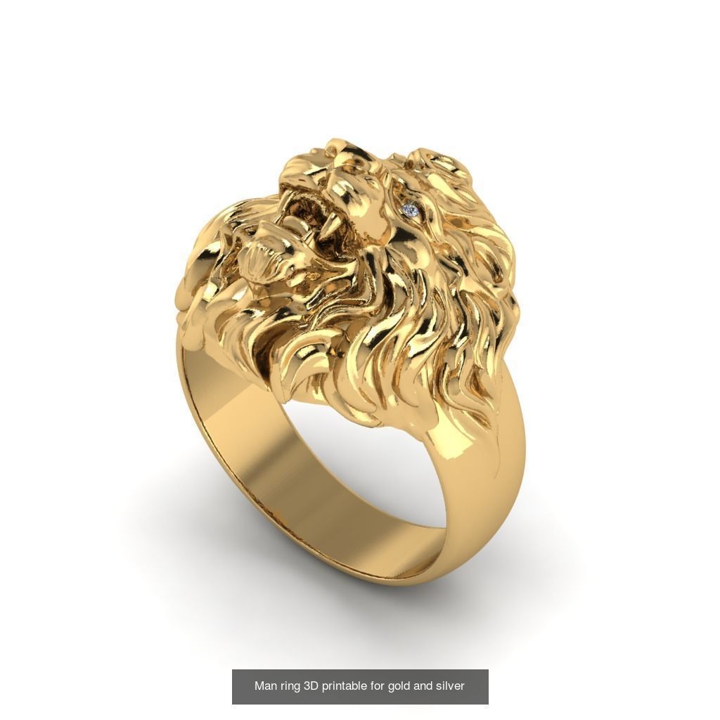 Man 3d Ring Jewellery Models collection 30 pieces _19