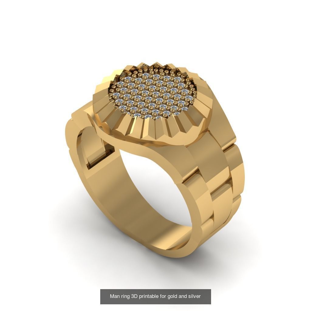 Man 3d Ring Jewellery Models collection 30 pieces _8
