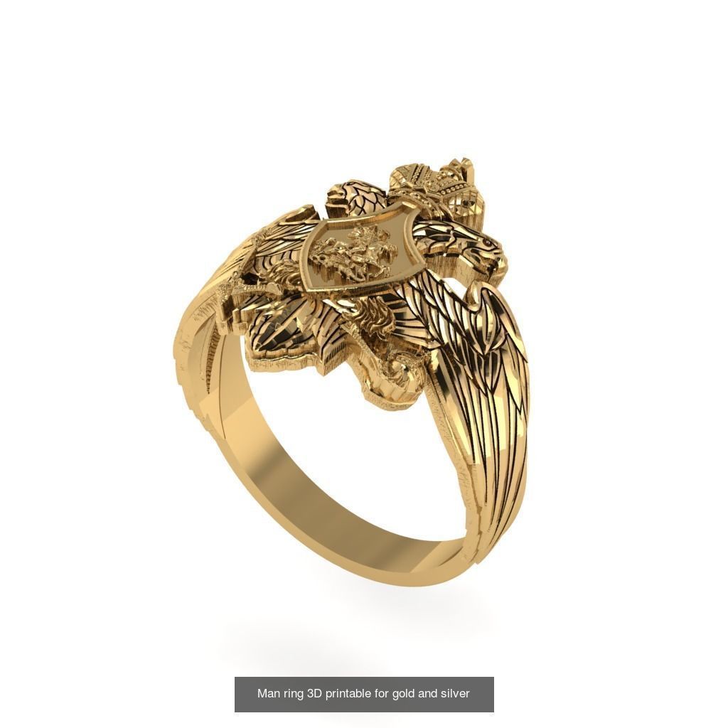 Man 3d Ring Jewellery Models collection 30 pieces _17