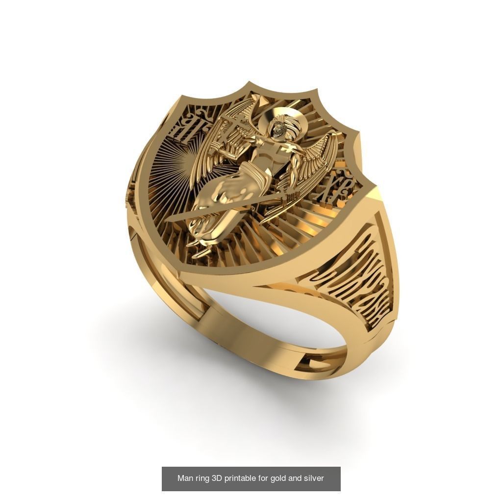 Man 3d Ring Jewellery Models collection 30 pieces _9
