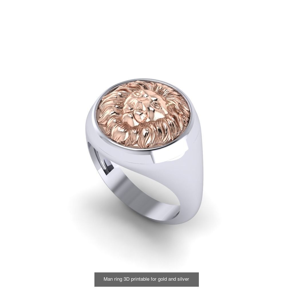 Man 3d Ring Jewellery Models collection 30 pieces _20