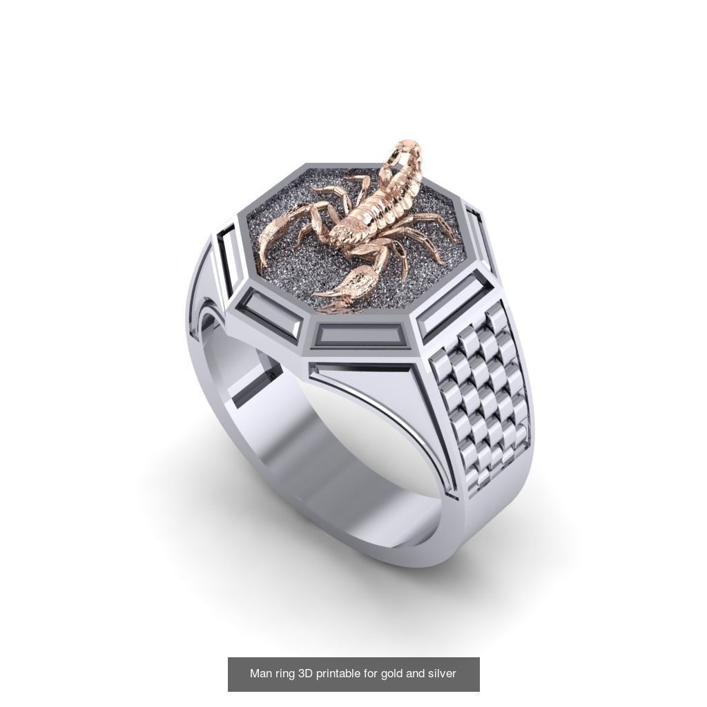 Man 3d Ring Jewellery Models collection 30 pieces _26