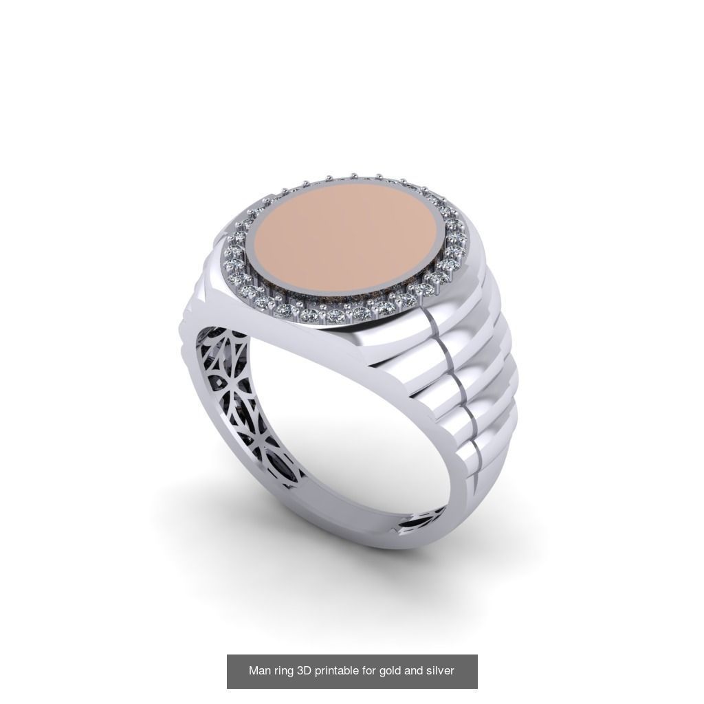 Man 3d Ring Jewellery Models collection 30 pieces _10