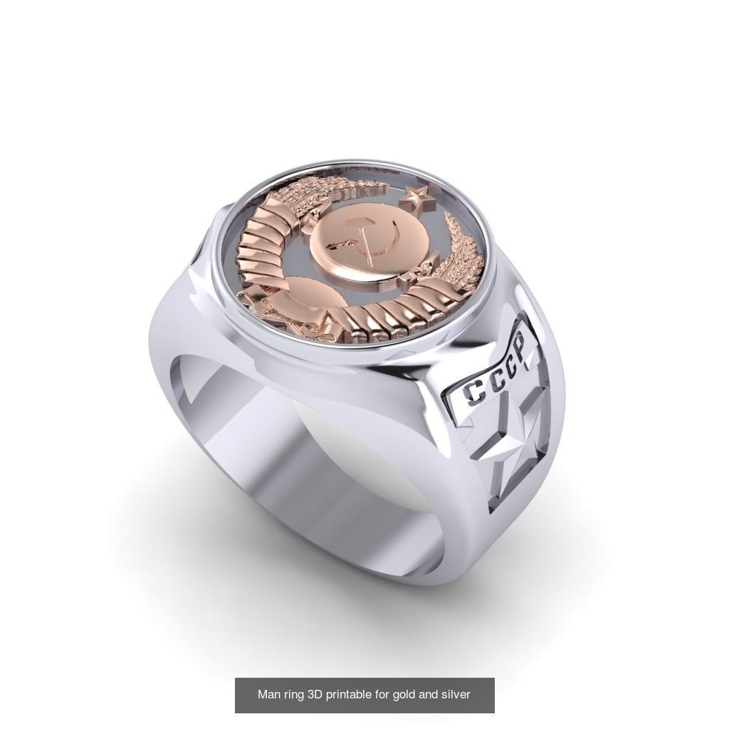 Man 3d Ring Jewellery Models collection 30 pieces _18