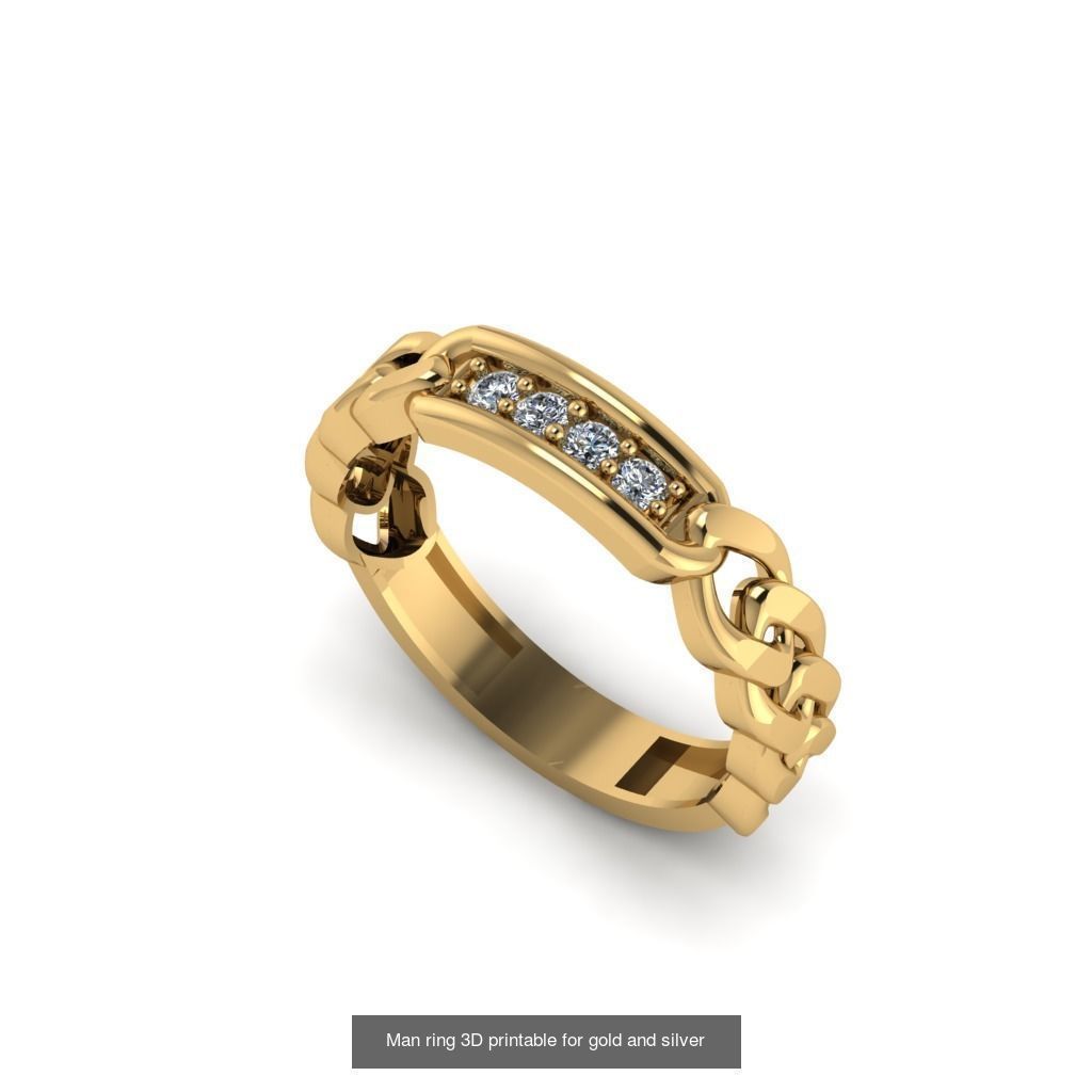 Man 3d Ring Jewellery Models collection 30 pieces _7
