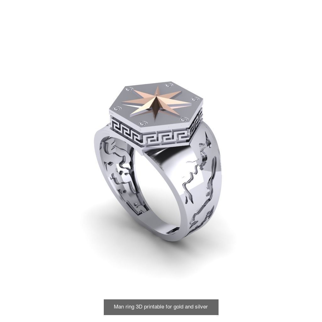 Man 3d Ring Jewellery Models collection 30 pieces _15