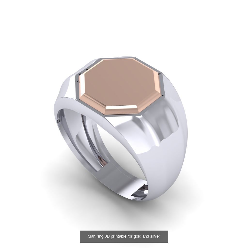 Man 3d Ring Jewellery Models collection 30 pieces _25