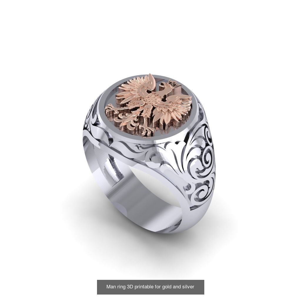 Man 3d Ring Jewellery Models collection 30 pieces _16