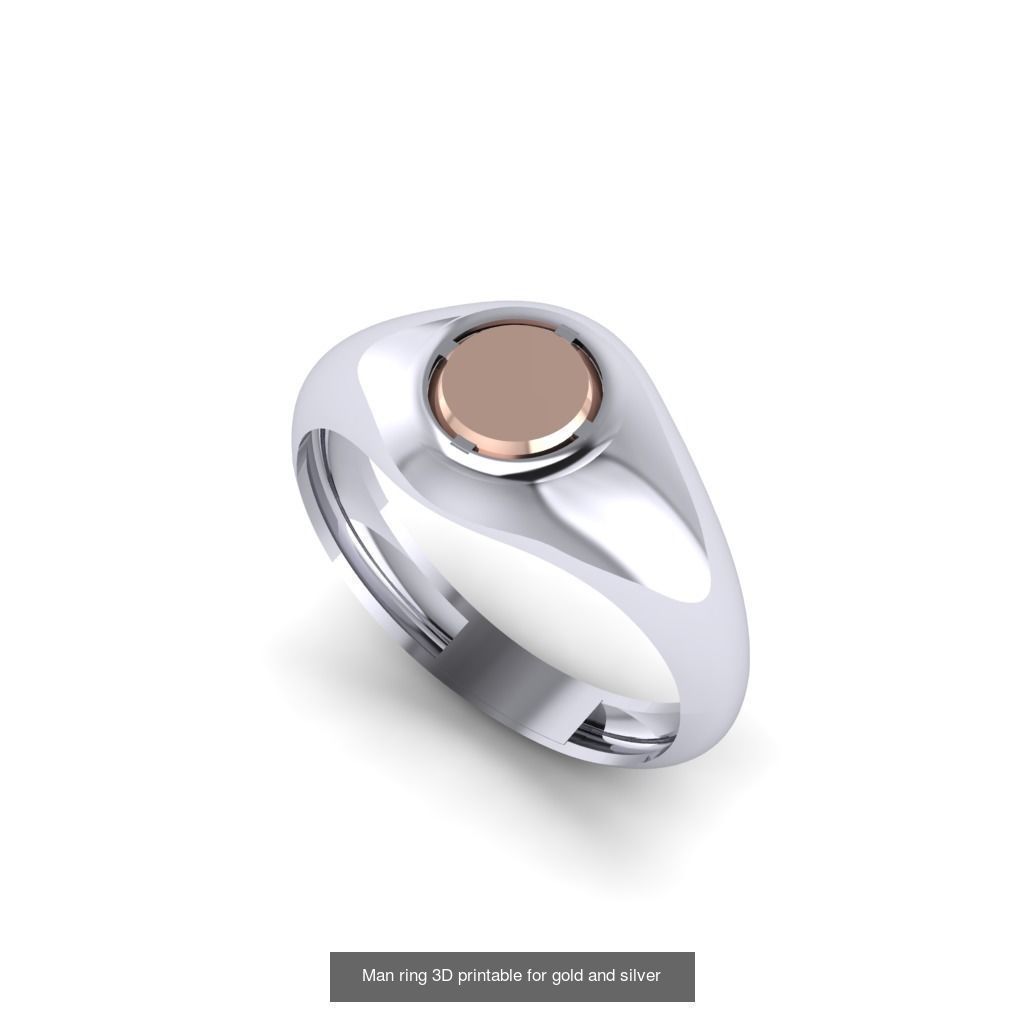 Man 3d Ring Jewellery Models collection 30 pieces _23