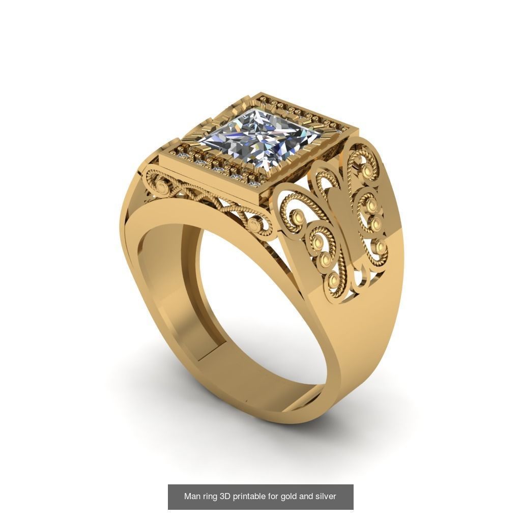 Man 3d Ring Jewellery Models collection 30 pieces _4