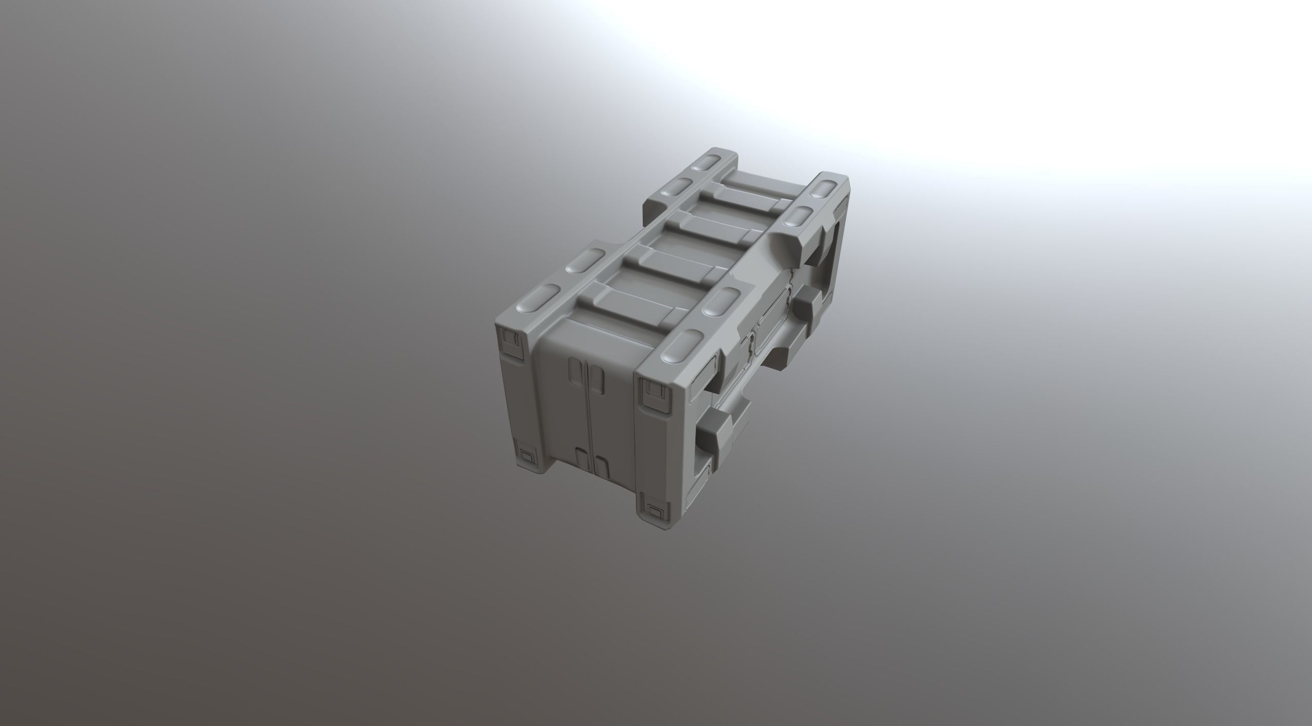 PBR SCI-FI Battery Low-poly 3D model_12