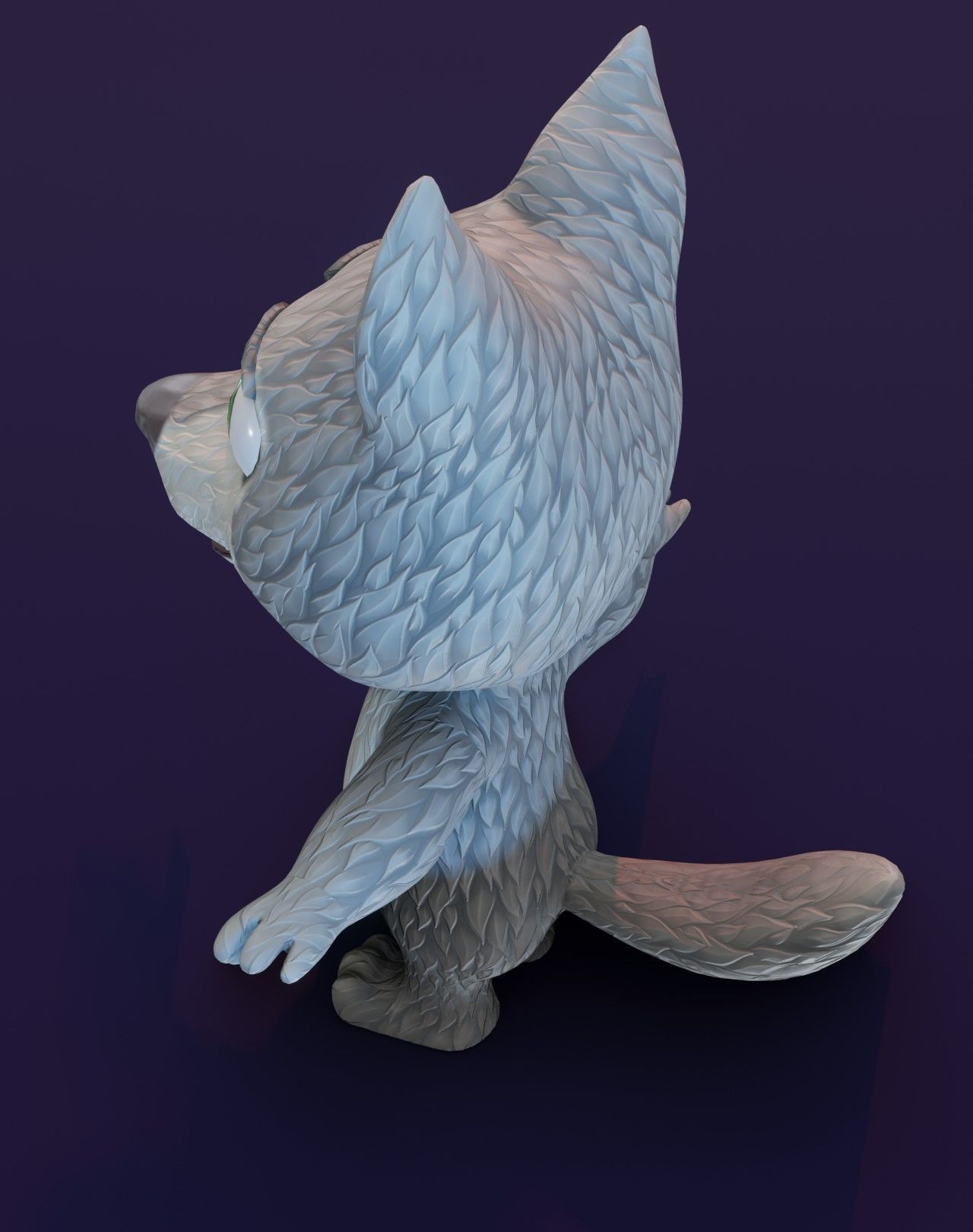 Cartoon Wolf Animated 3D Models Low-poly 3D model_11