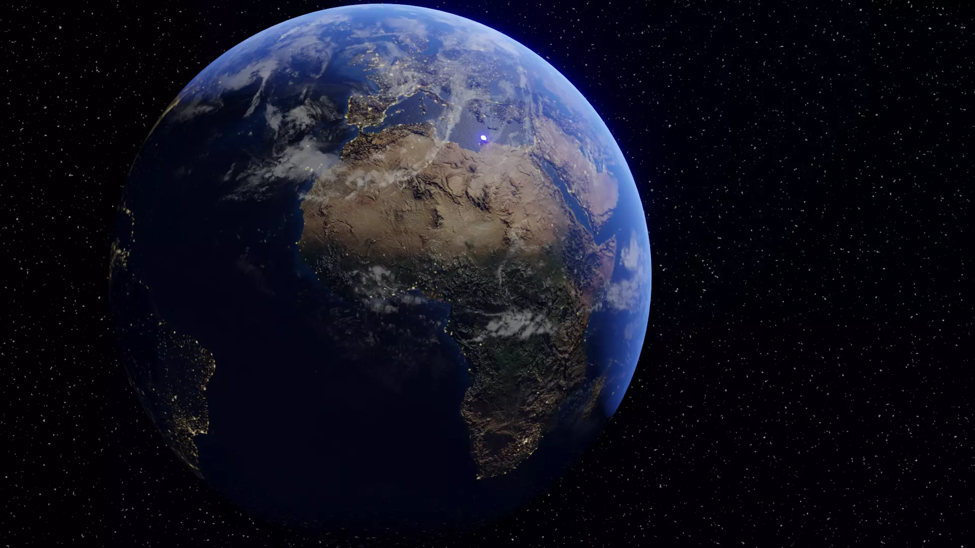 earth from space 3D model