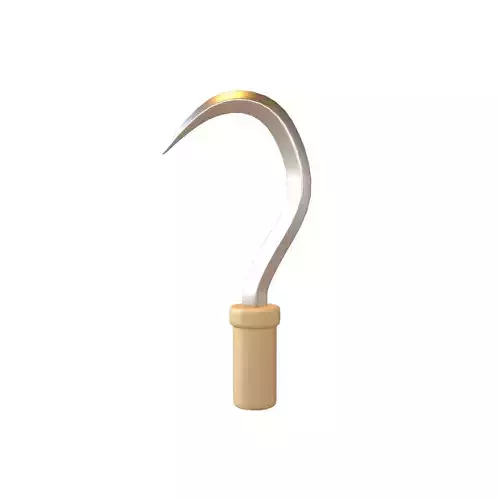 Scythe Icon v1 002 Low-poly 3D model