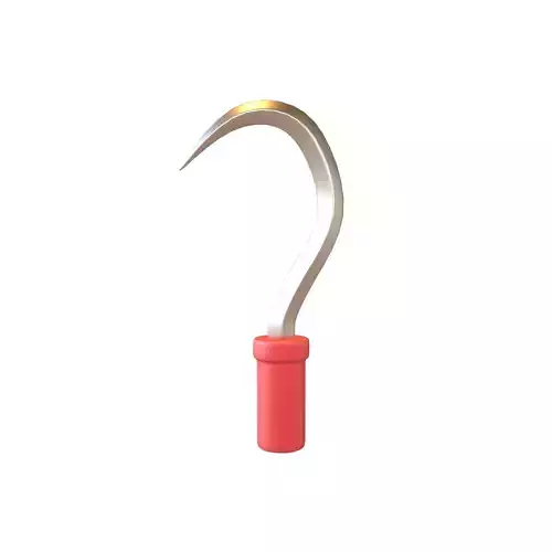 Scythe Icon v1 003 Low-poly 3D model