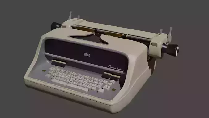 Typewriter IBM Executive 3D model