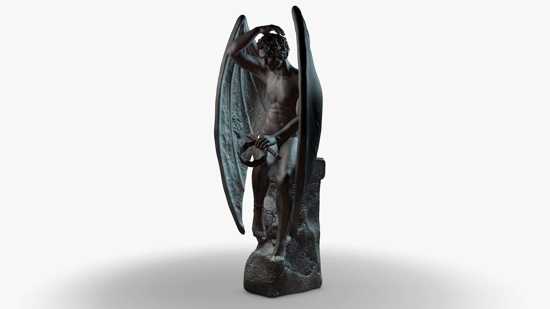 Lucifer Statue 3D model_1