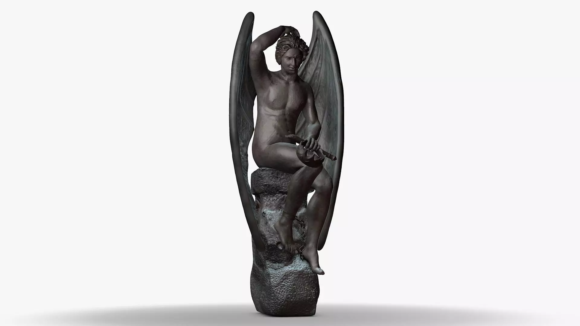Lucifer Statue 3D model_0
