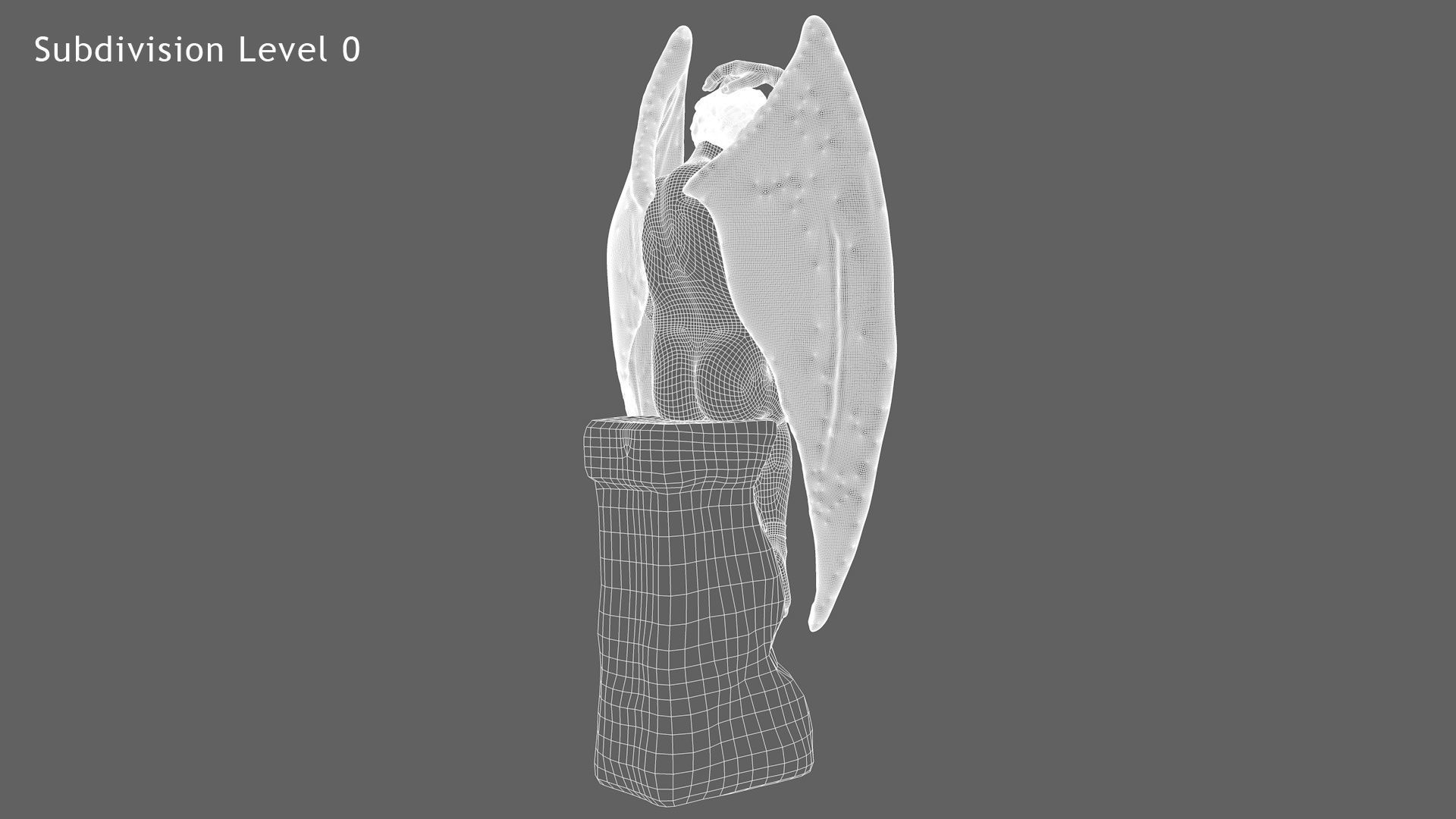 Lucifer Statue 3D model_7